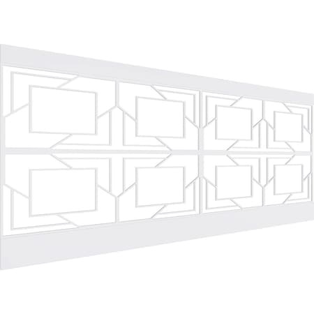 Ekena Millwork 40"H x 94 1/2"W Monument PVC Wainscot Paneling Kit WPK40X94MMT